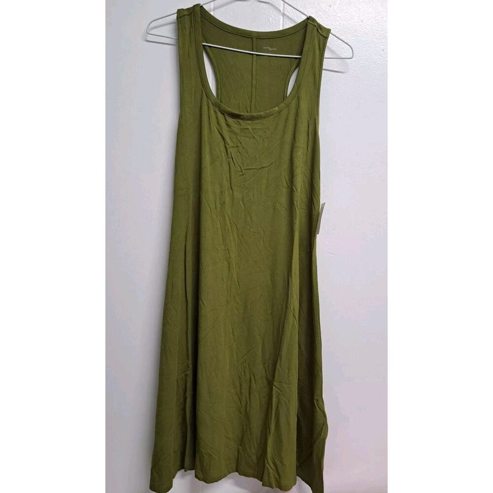 Daily Ritual Women's Jersey‎ Sleeveless Racerback Swing Dress Size M